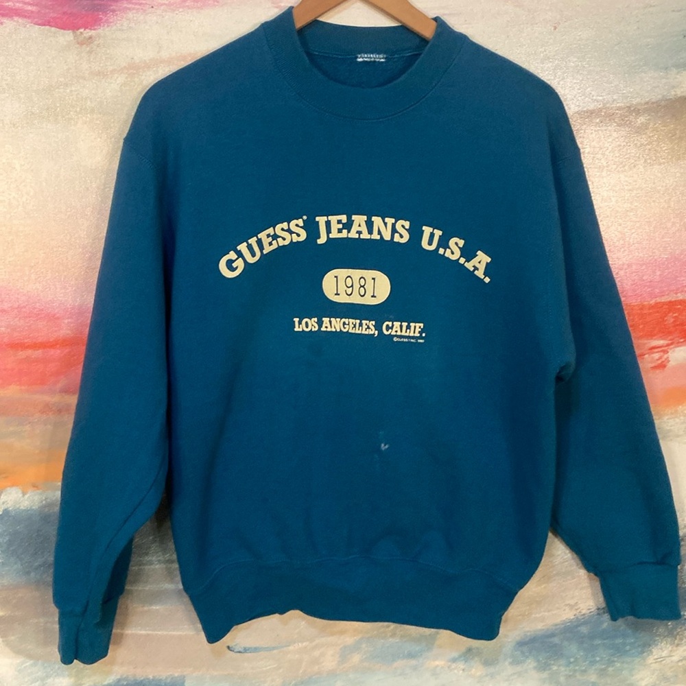 🔥VINTAGE🔥1993 Guess Jeans USA Crewneck Sweatshirt.